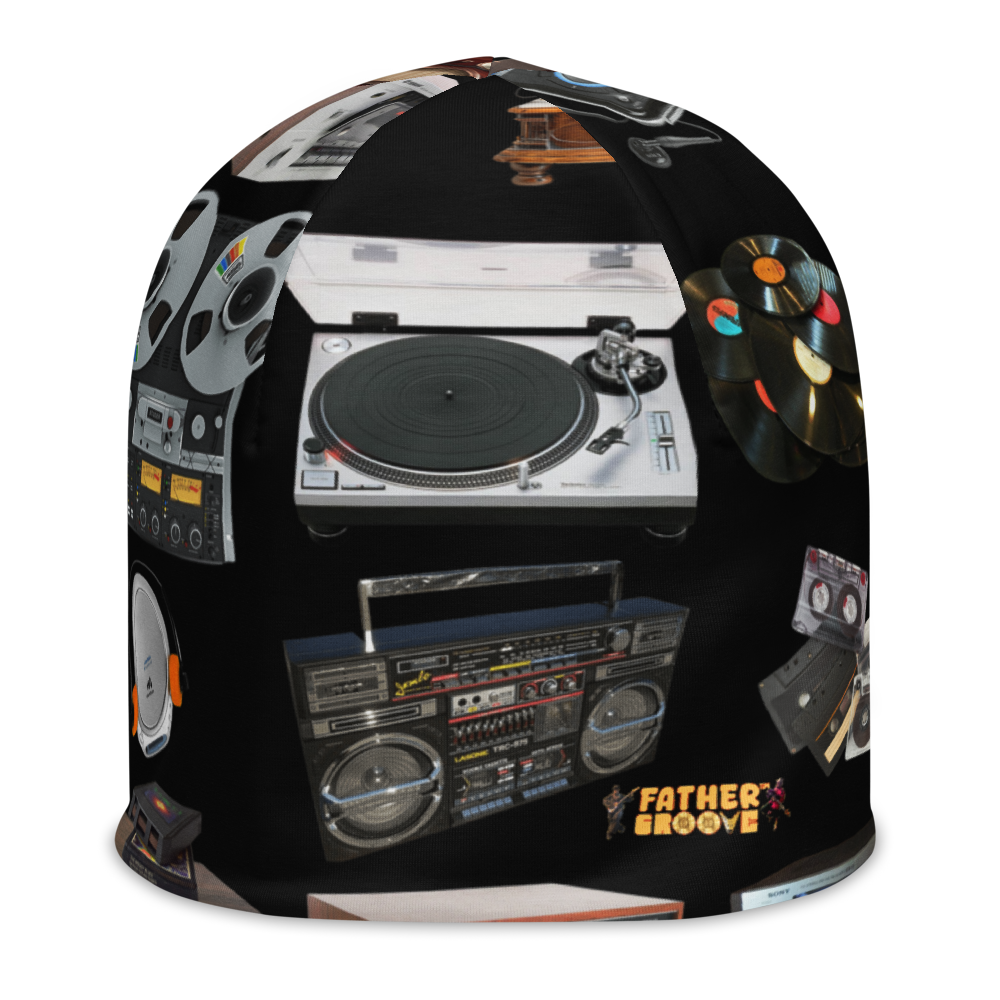 Father Groove™ “GrooVeLution of Sound” All-Over Print Beanie