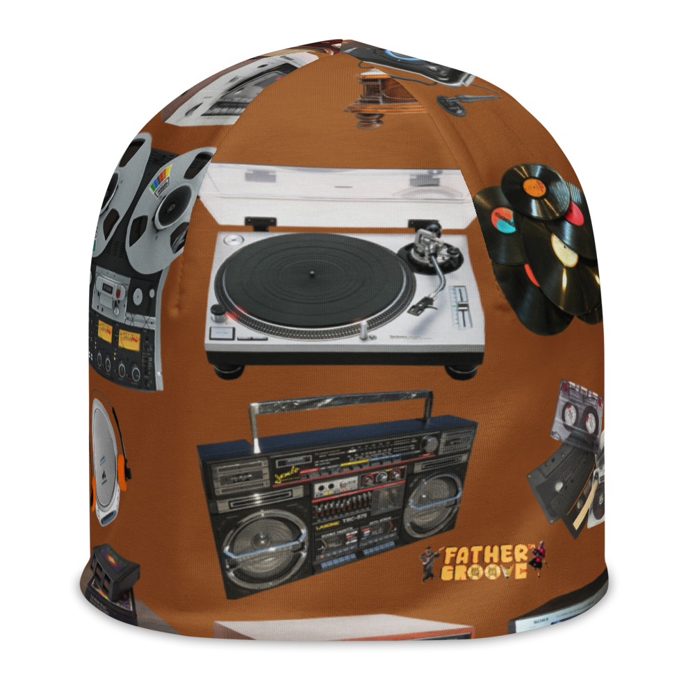 Father Groove™ “GrooVeLution of Sound” All-Over Print Beanie