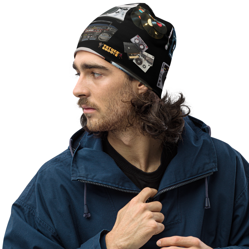 Father Groove™ “GrooVeLution of Sound” All-Over Print Beanie