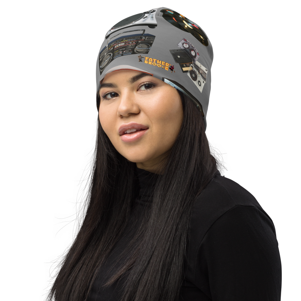 Father Groove™ “GrooVeLution of Sound” All-Over Print Beanie