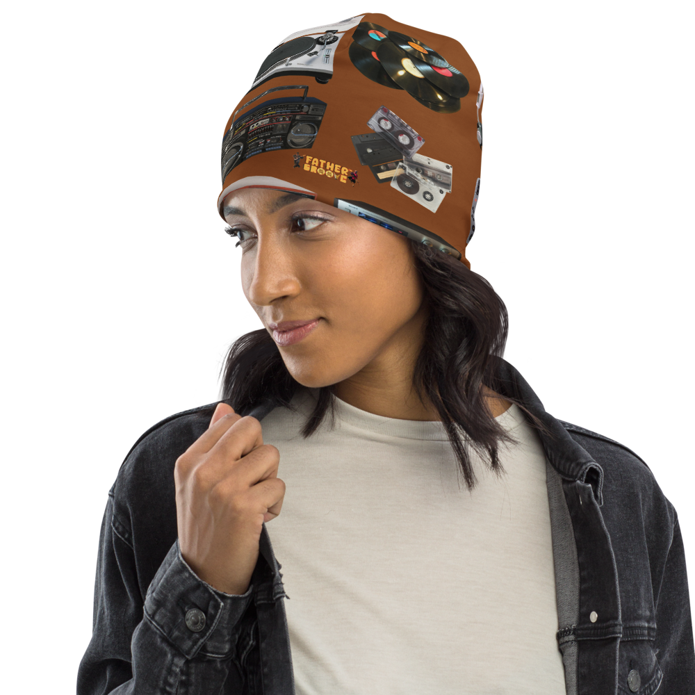 Father Groove™ “GrooVeLution of Sound” All-Over Print Beanie