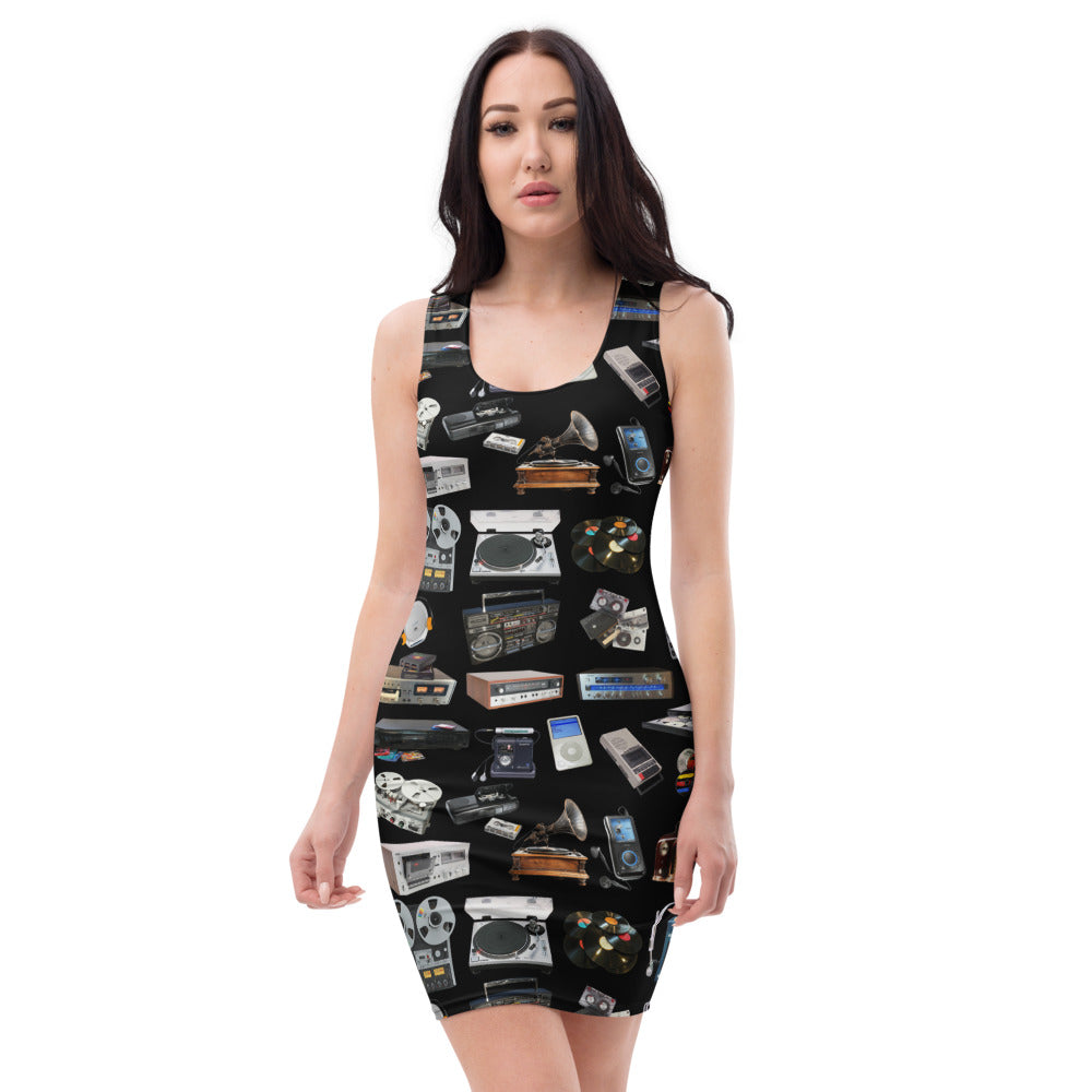 Father Groove™ "GrooVeLution of Sound" Body con Dress