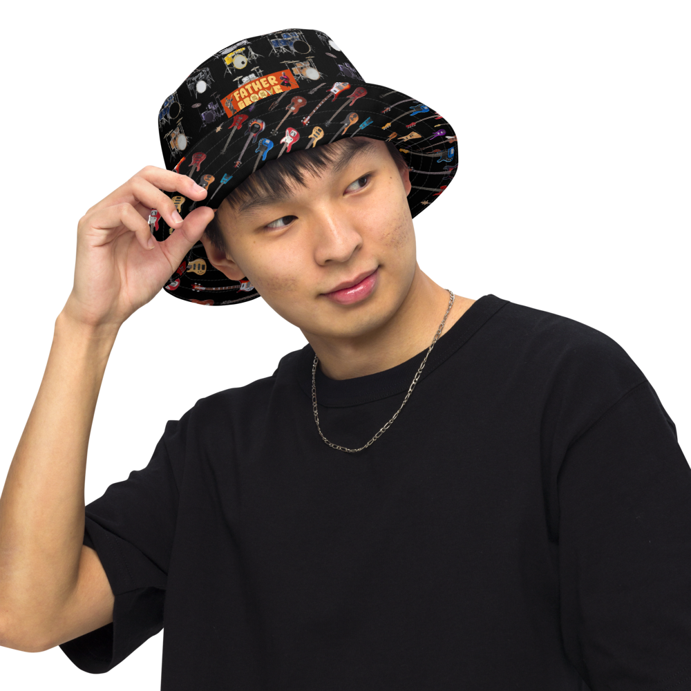Father Groove Bass & Drums Reversible bucket hat