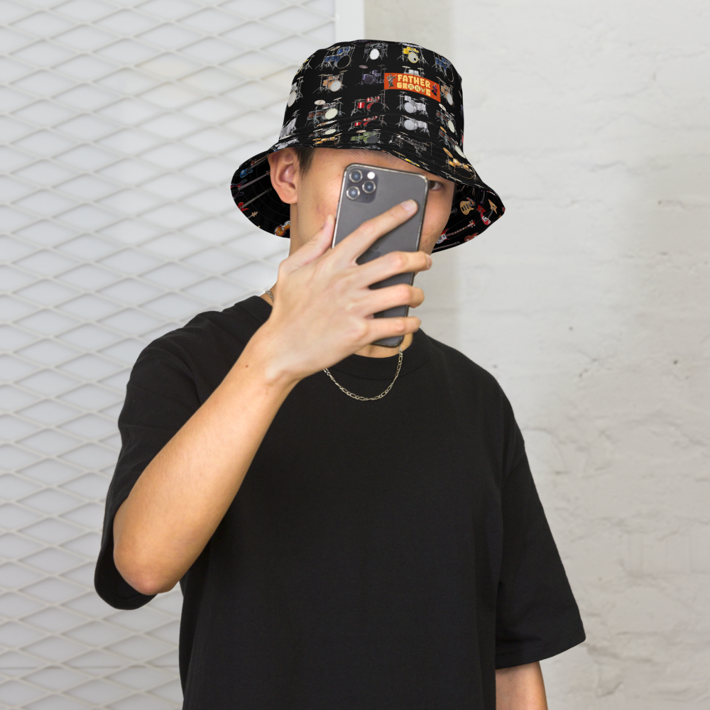 Father Groove Bass & Drums Reversible bucket hat
