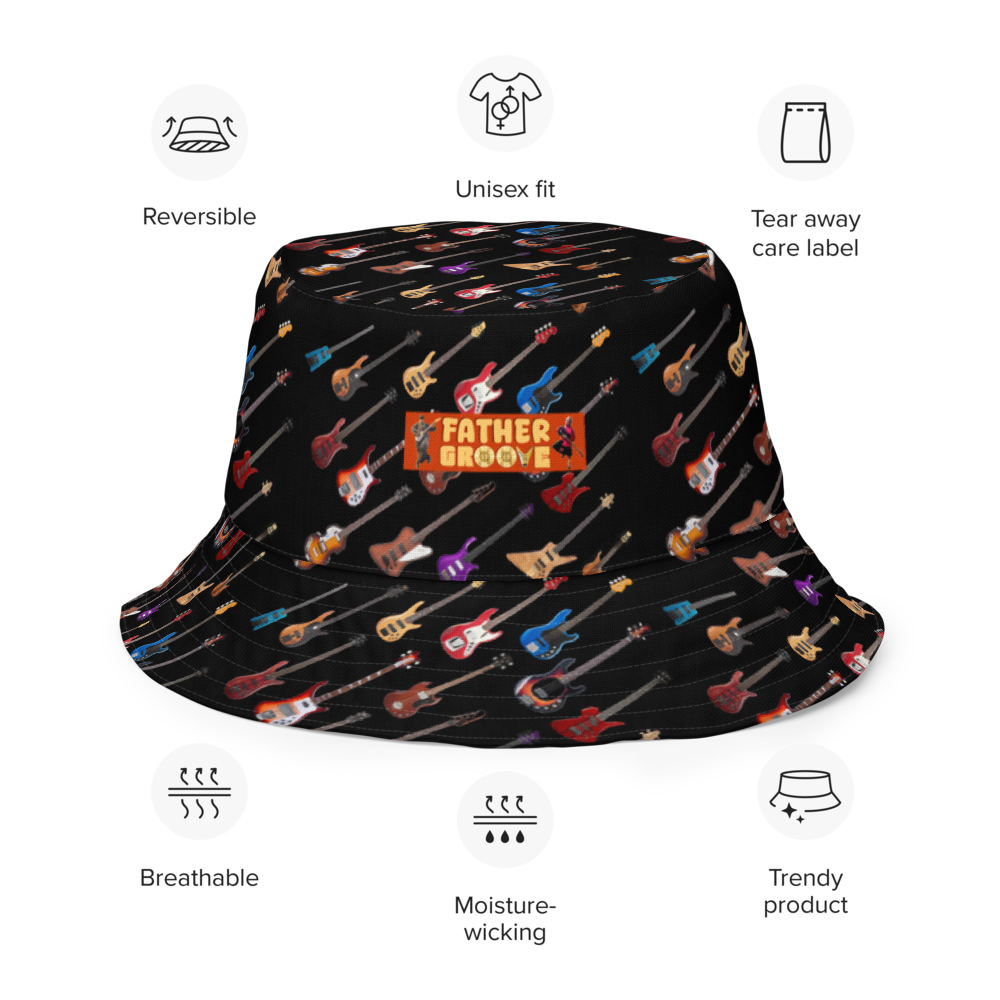Father Groove Bass & Drums Reversible bucket hat