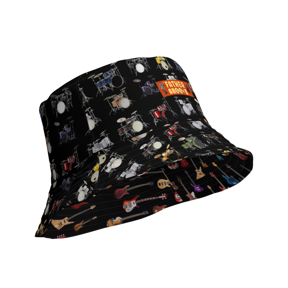Father Groove Bass & Drums Reversible bucket hat