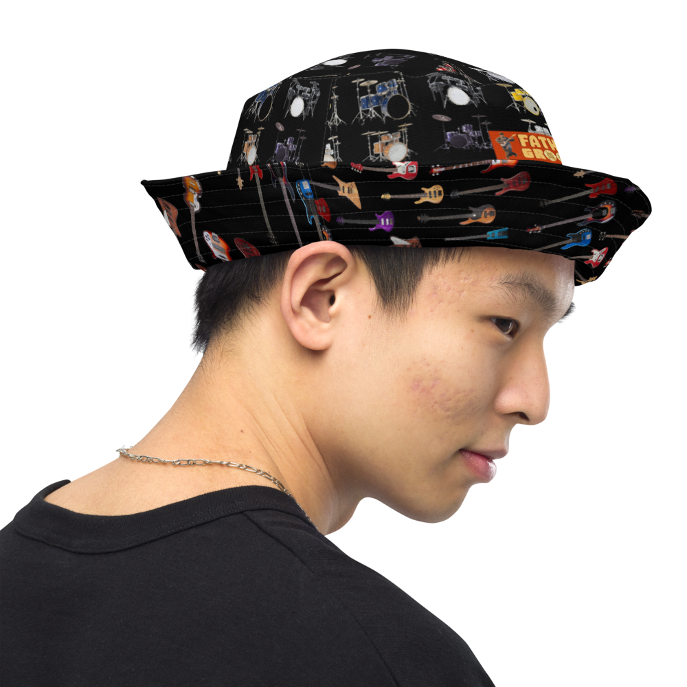 Father Groove Bass & Drums Reversible bucket hat