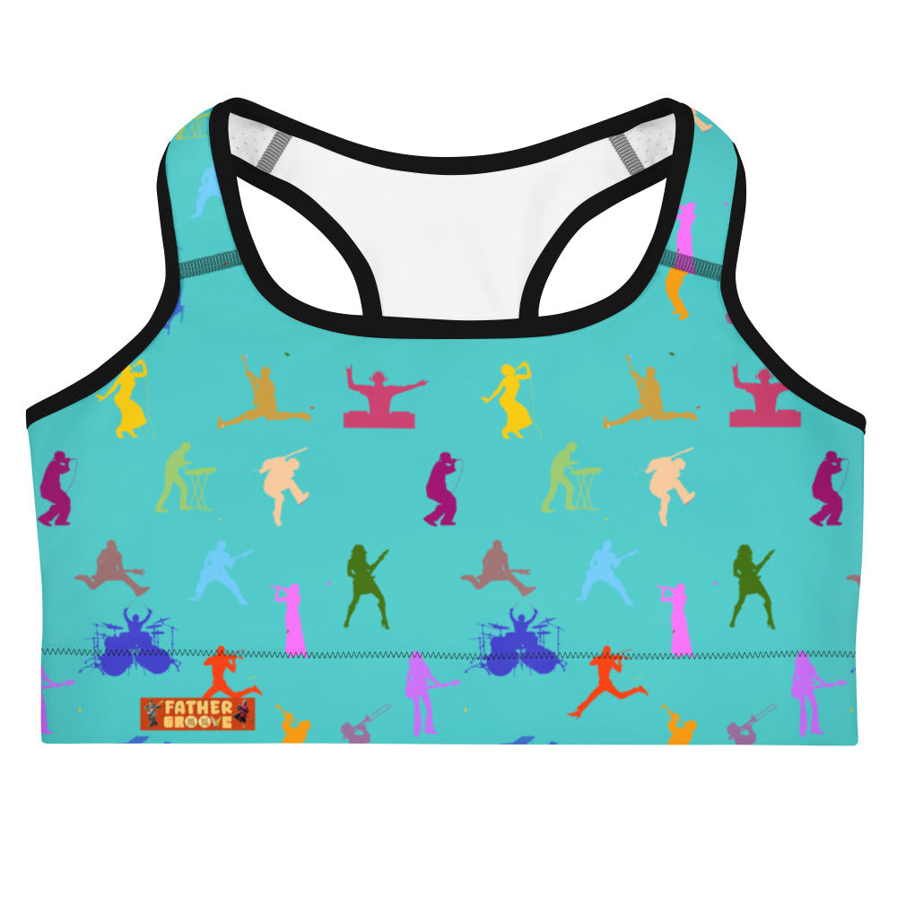 Father Groove™ Rhythm Icons Sports Bra