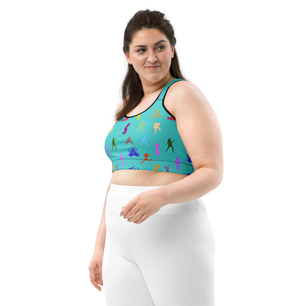 Father Groove™ Rhythm Icons Sports Bra
