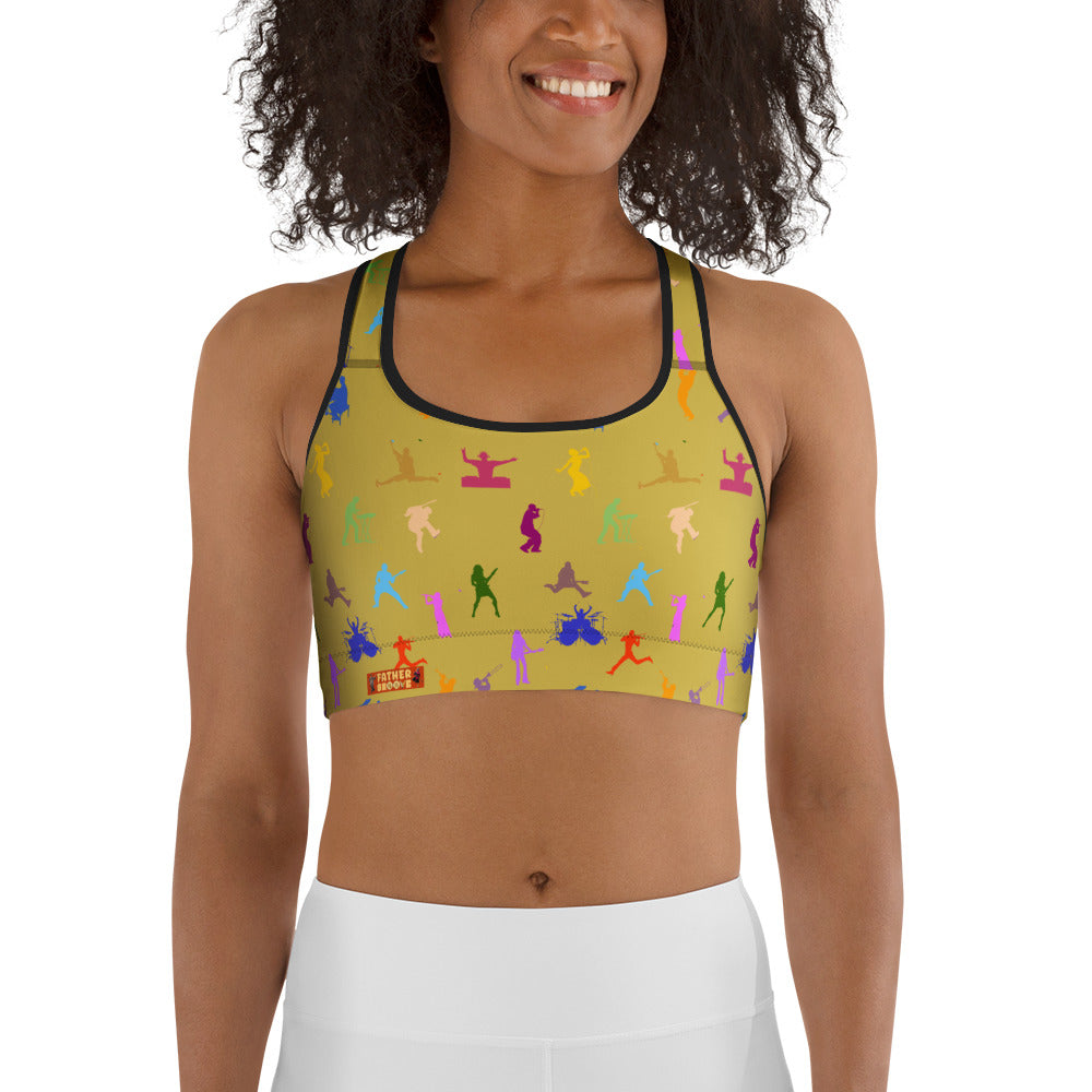 Father Groove™ Rhythm Icons Sports Bra