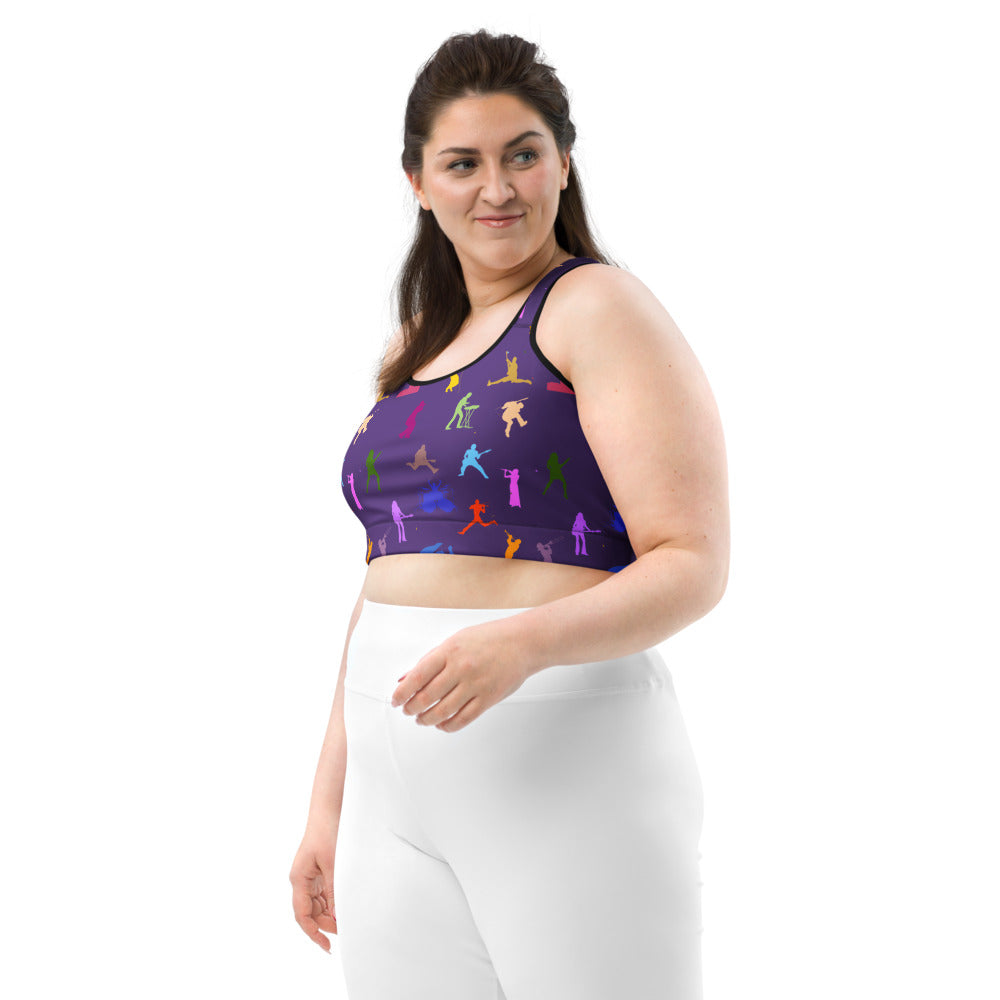 Father Groove™ Rhythm Icons Sports Bra