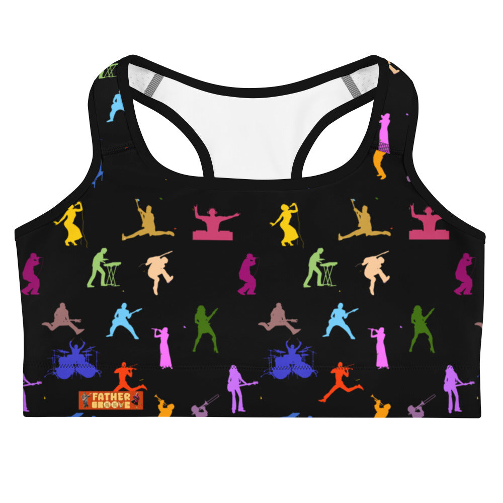 Father Groove™ Rhythm Icons Sports Bra