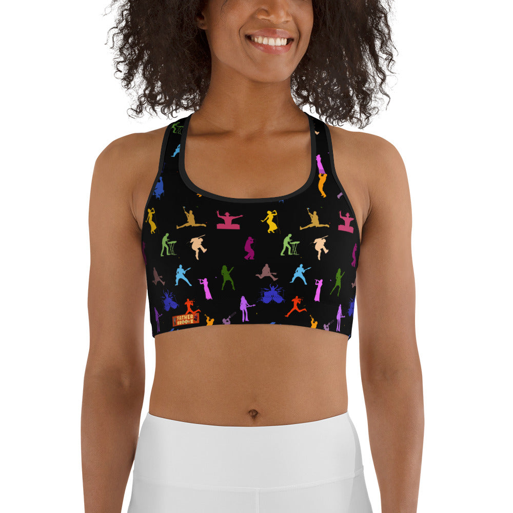 Father Groove™ Rhythm Icons Sports Bra