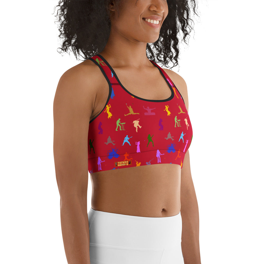 Father Groove™ Rhythm Icons Sports Bra
