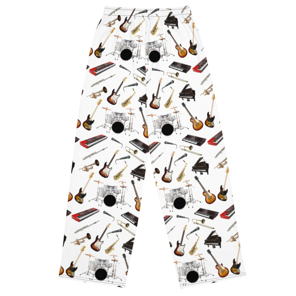 Father Groove™ Music Galaxy All-Over Print Unisex Wide-Leg Pants