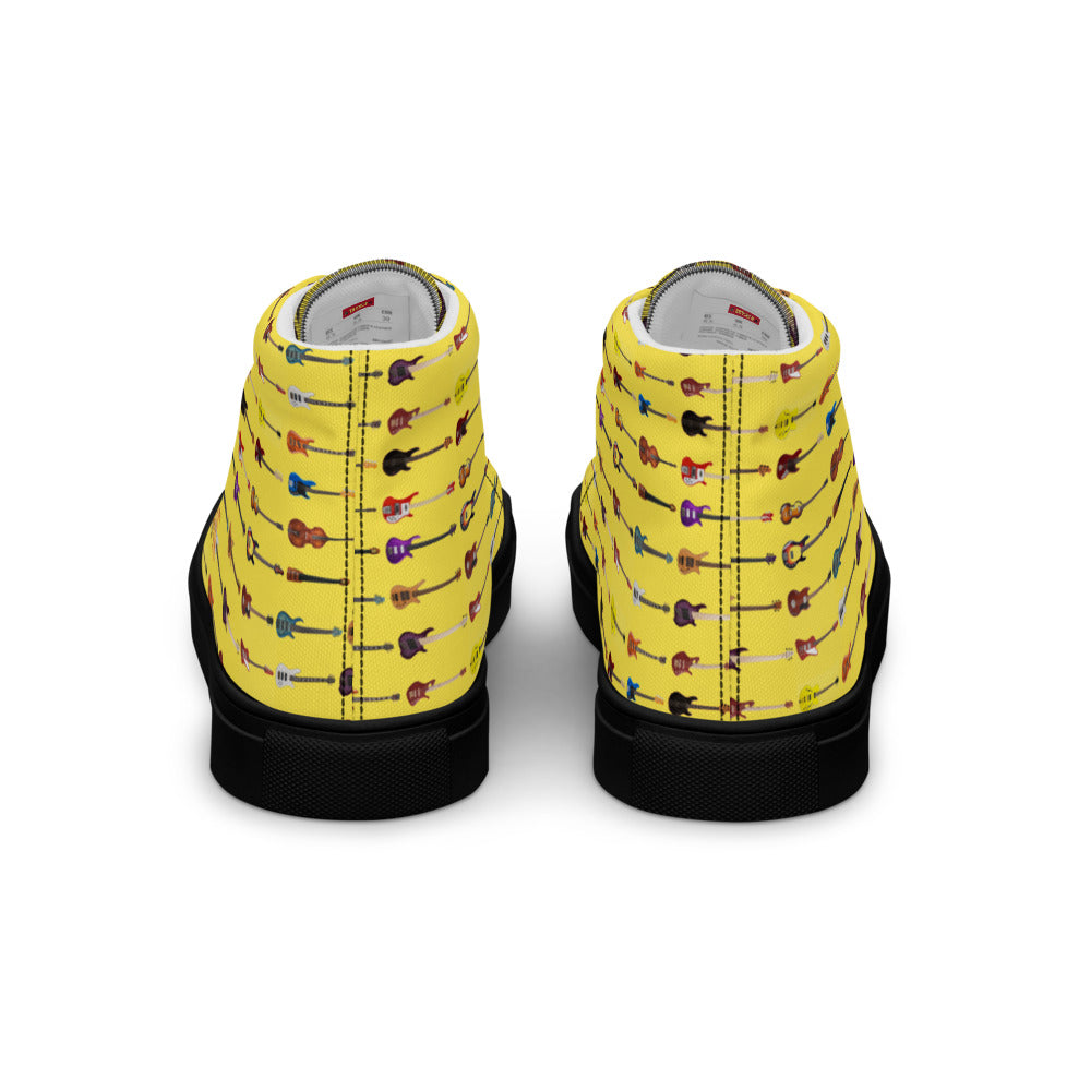 Father Groove™ Bass Universe Men’s High Top Canvas Sneakers