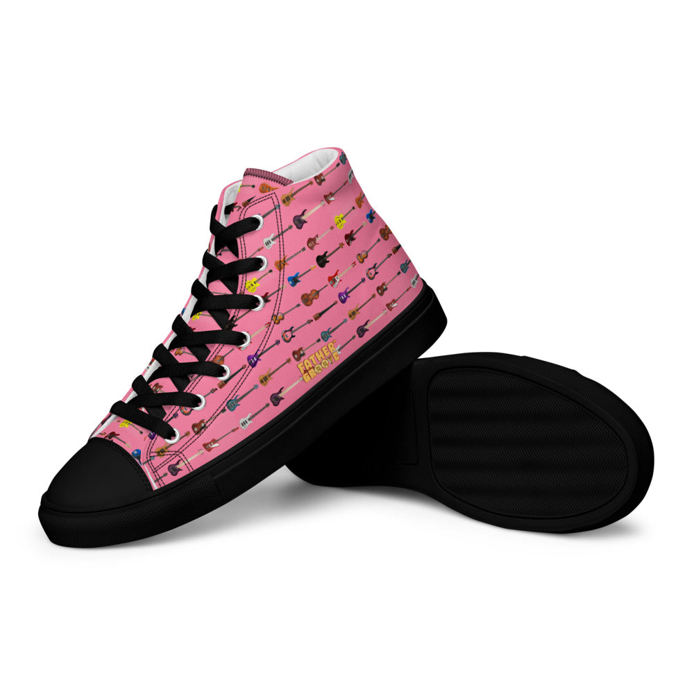 Father Groove™ Bass Universe Men’s High Top Canvas Sneakers