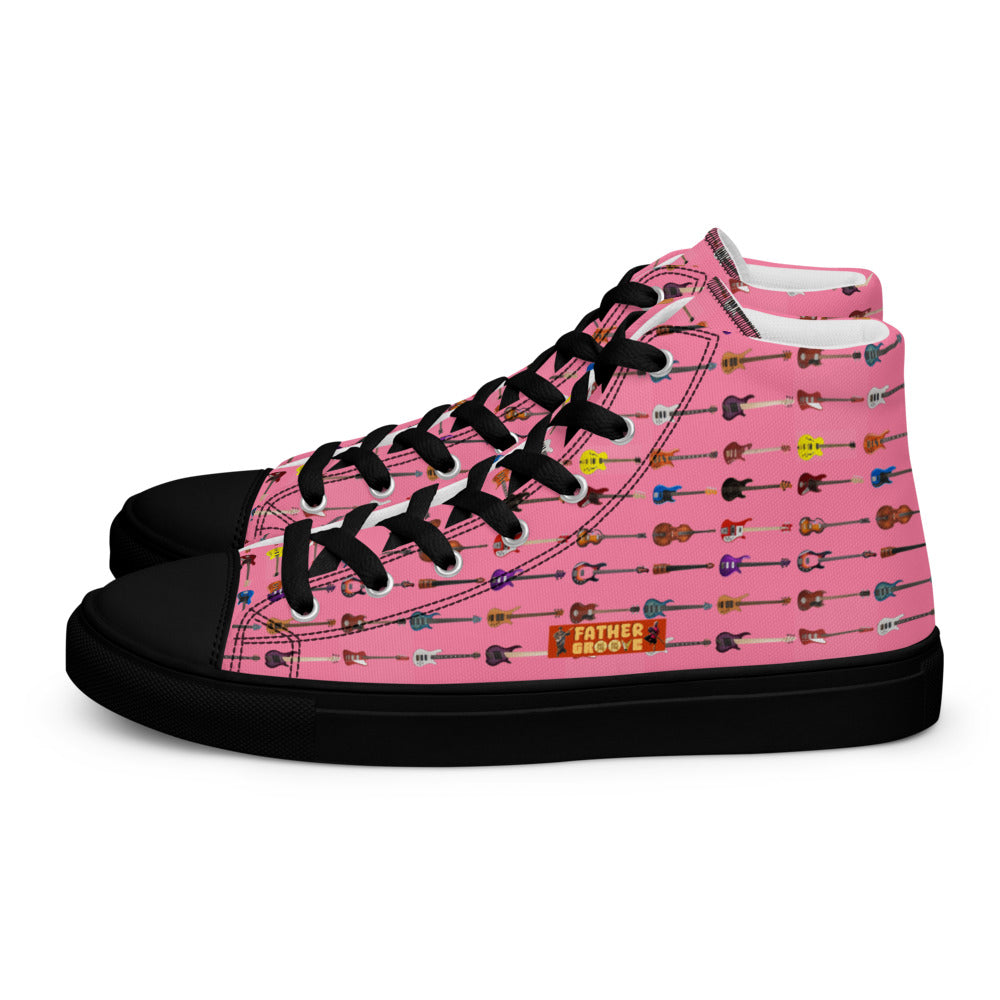 Father Groove™ Bass Universe Men’s High Top Canvas Sneakers