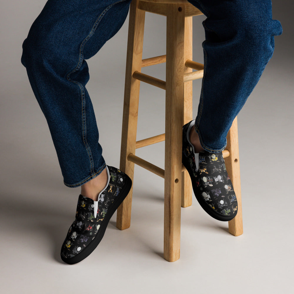 Father Groove™ Drum Galaxy Men’s slip-on canvas shoes