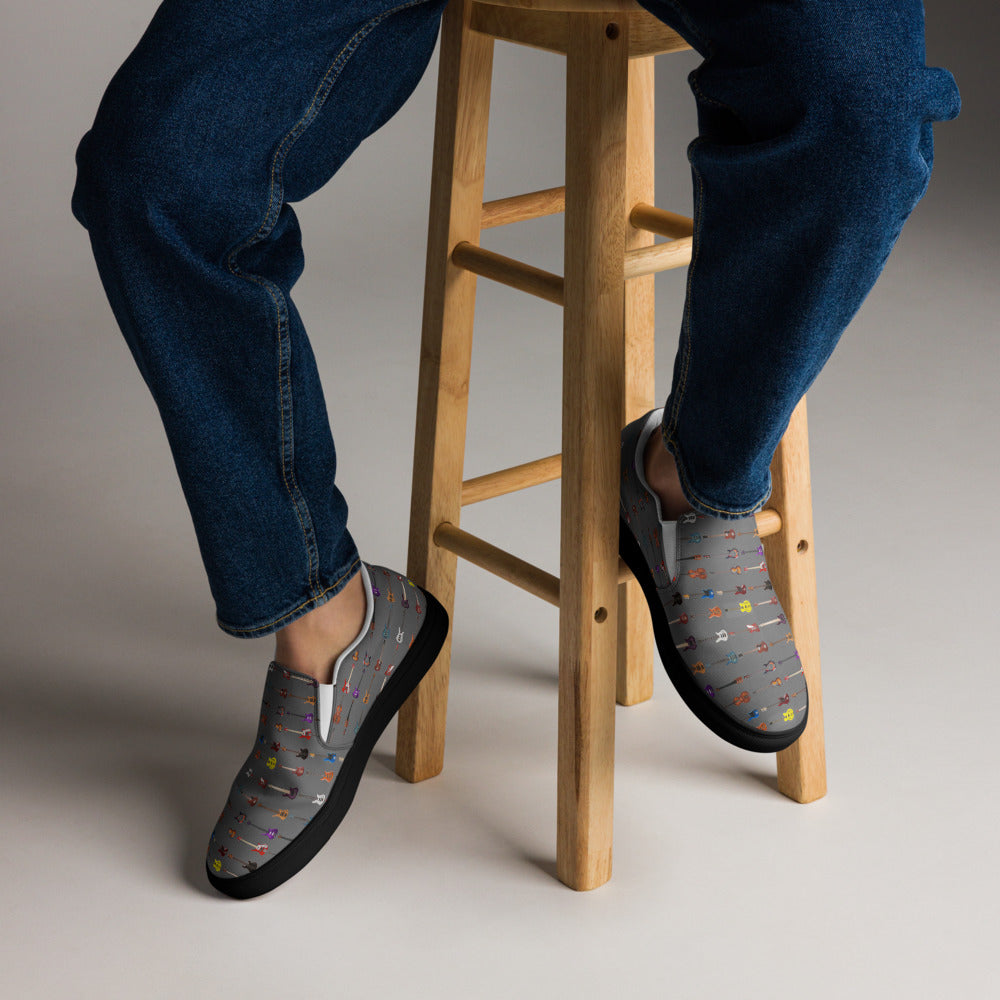 The Father Groove™ Bass Universe Canvas Slip ons
