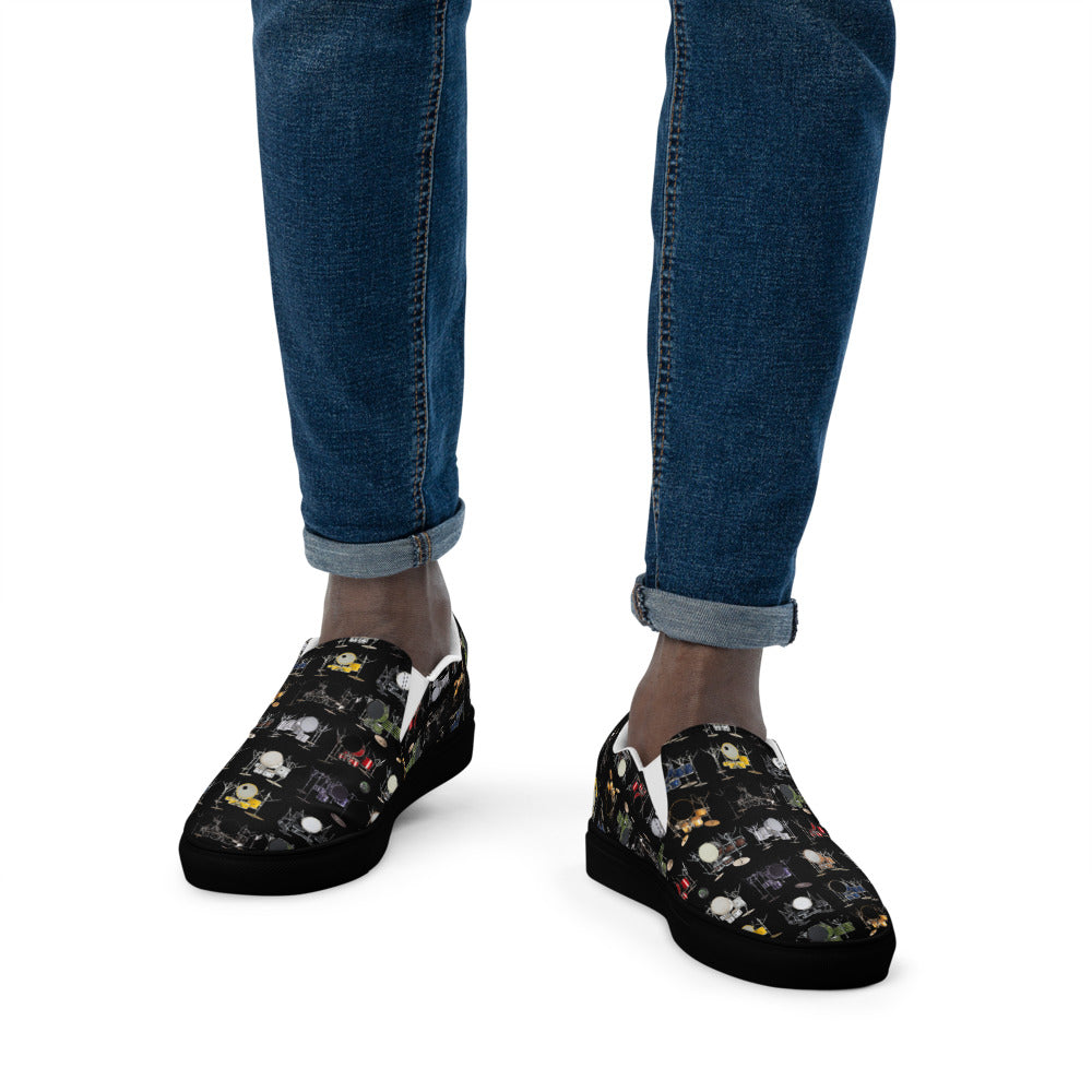 Father Groove™ Drum Galaxy Men’s slip-on canvas shoes