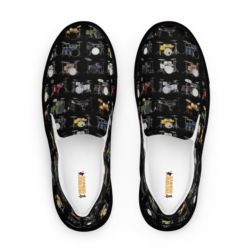 Father Groove™ Drum Galaxy Men’s slip-on canvas shoes