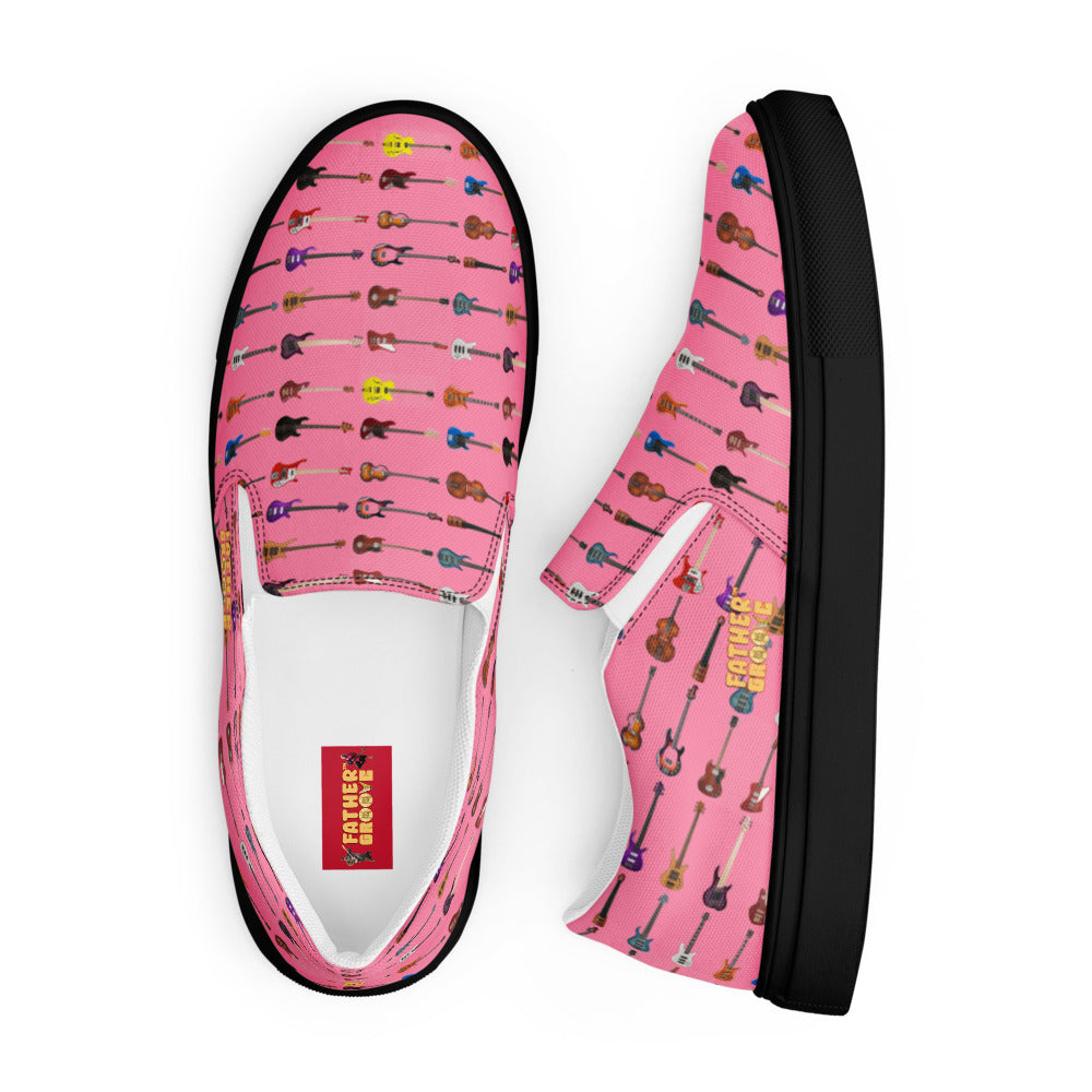 The Father Groove™ Bass Universe Canvas Slip ons