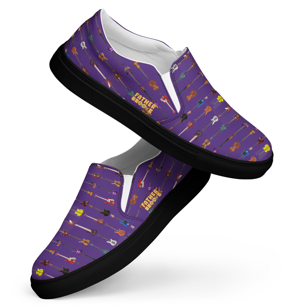 The Father Groove™ Bass Universe Canvas Slip ons