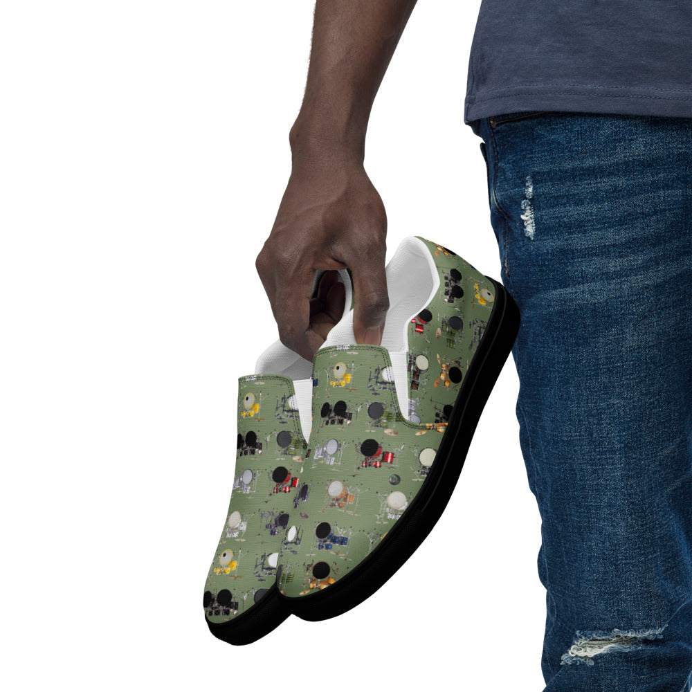 Father Groove™ Drum Galaxy Men’s slip-on canvas shoes