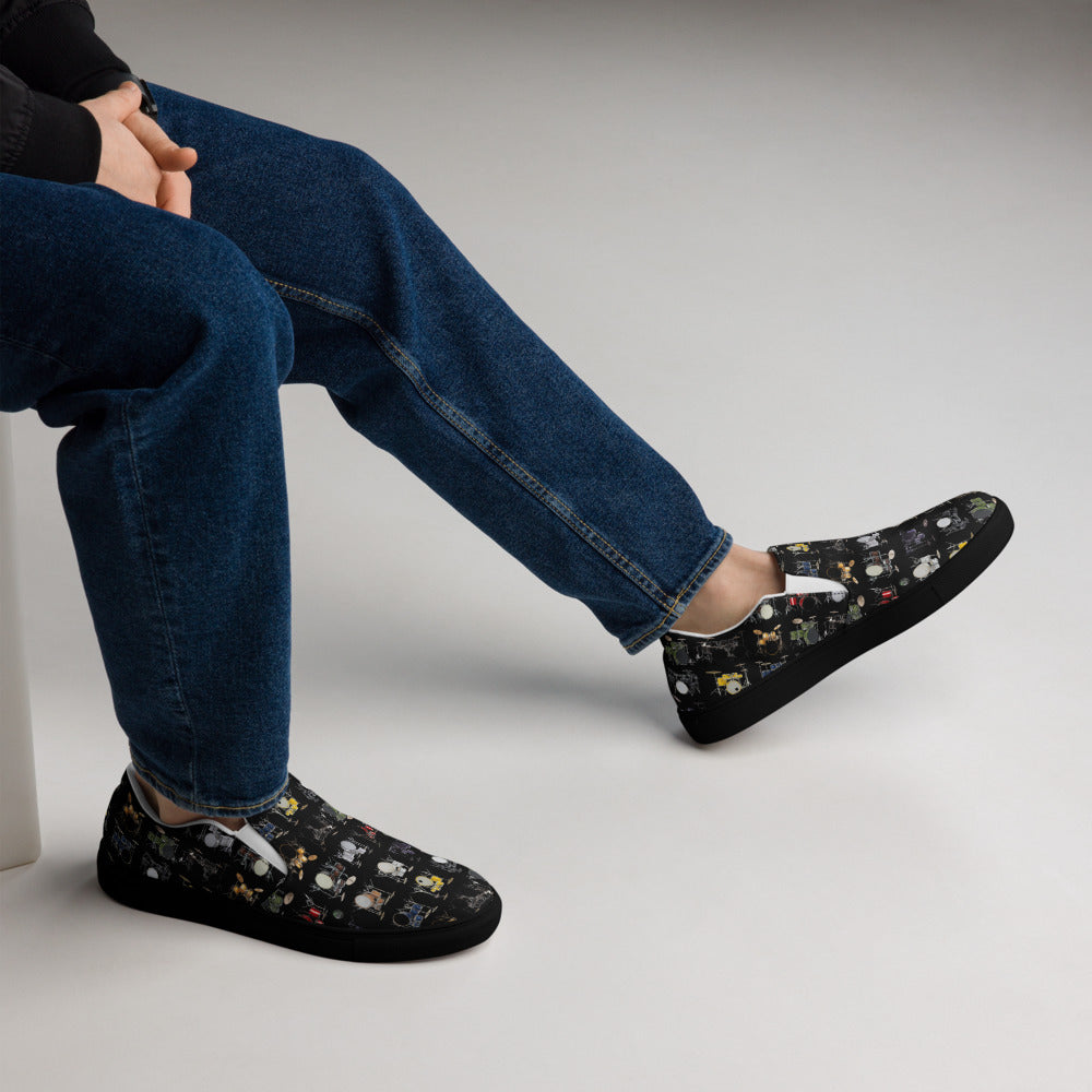 Father Groove™ Drum Galaxy Men’s slip-on canvas shoes