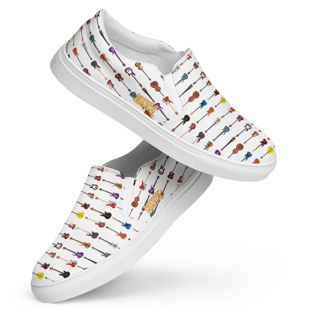 The Father Groove™ Bass Universe Canvas Slip ons