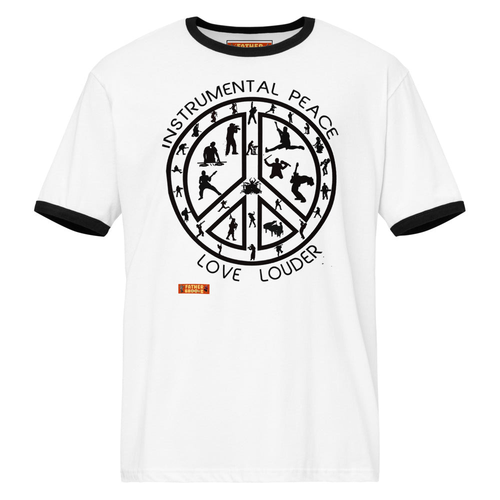 Father Groove™ Instrumental Peace – Love Louder Ringer Tee