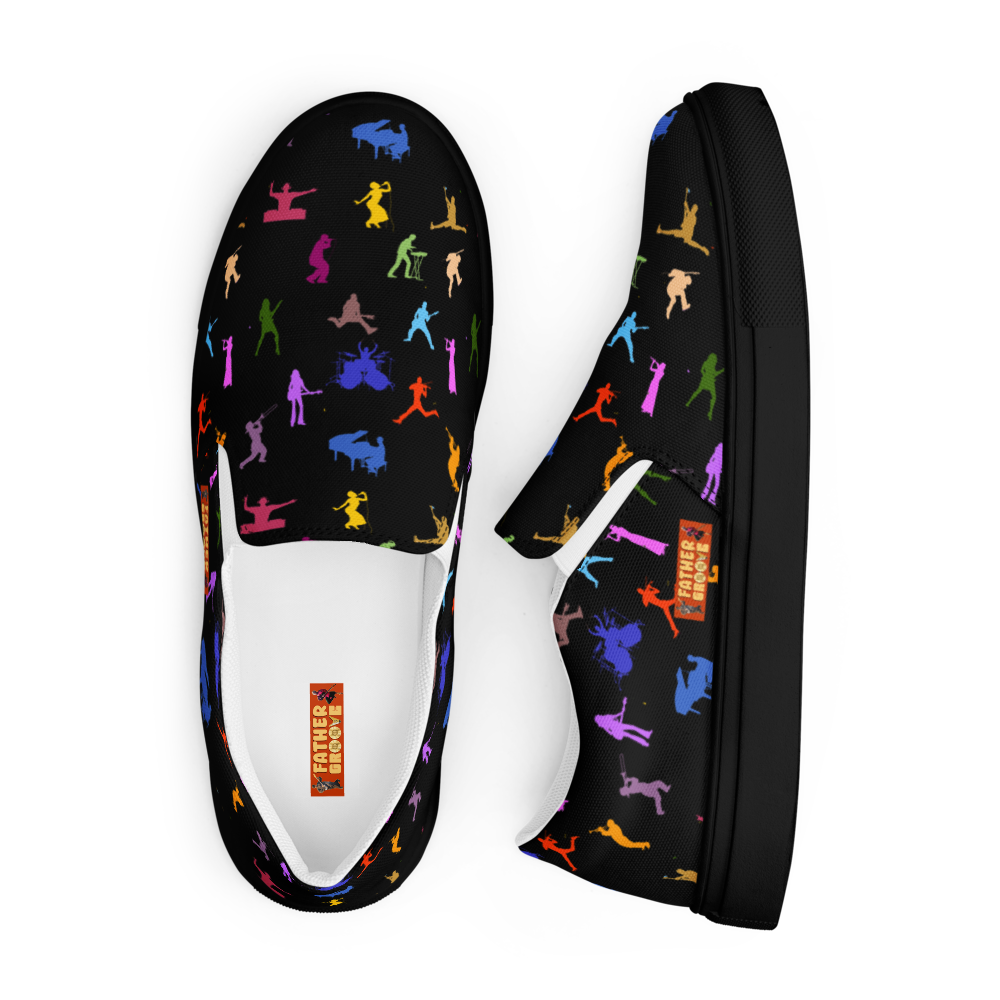 Father Groove™ Rhythm Icons Women's Slip-On Canvas Shoes